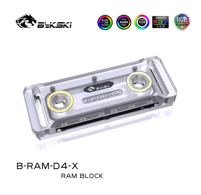 Bykski B-RAM-D4-X RBW RGB Ram Water Block акриловая крышка, поддержка двух каналов Ram и четырех каналов памяти
Bykski B-RAM-D4-X RBW RGB Ram Water Block акриловая крышка, поддержка двух каналов Ram и четырех каналов памяти