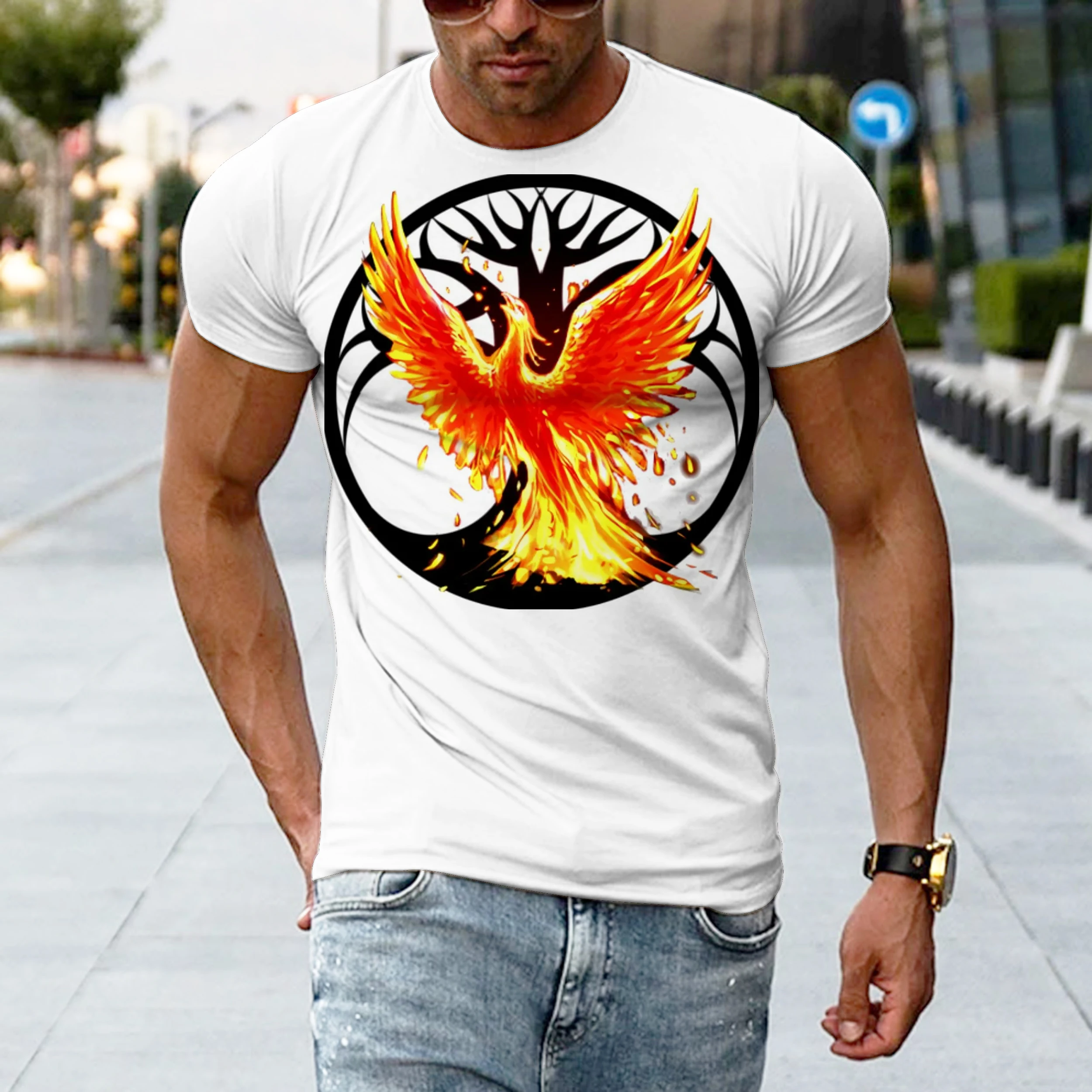 Men's Summer Short-sleeved 3d Plus Size Men's T-shirt Big Belly Fat Clothes Big Mouth Orangutan Half Sleeve
Men's Summer Short-sleeved 3d Plus Size Men's T-shirt Big Belly Fat Clothes Big Mouth Orangutan Half Sleeve