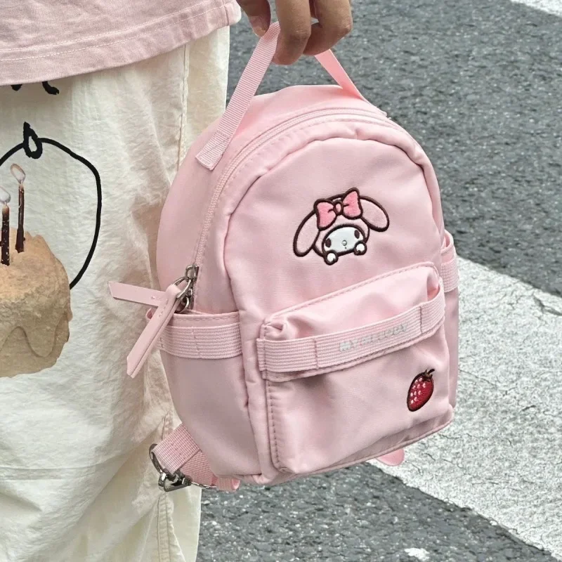 New Kawaii Sanrio Anime My Melody Nylon Backpack Cute Cartoon School Mini Pink Lovely Sweet Water-resistant Knapsack for Girls
New Kawaii Sanrio Anime My Melody Nylon Backpack Cute Cartoon School Mini Pink Lovely Sweet Water-resistant Knapsack for Girls