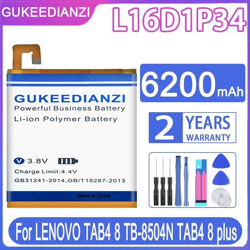 Аккумулятор 6200 мАч, L16D1P34 для LENOVO TAB4, 8 TB-8504N, TB-8504X, TB-8504F, TAB4, 8 Plus, TB-8704F, 8704X, 8704N, 8704 в
Аккумулятор 6200 мАч, L16D1P34 для LENOVO TAB4, 8 TB-8504N, TB-8504X, TB-8504F, TAB4, 8 Plus, TB-8704F, 8704X, 8704N, 8704 в