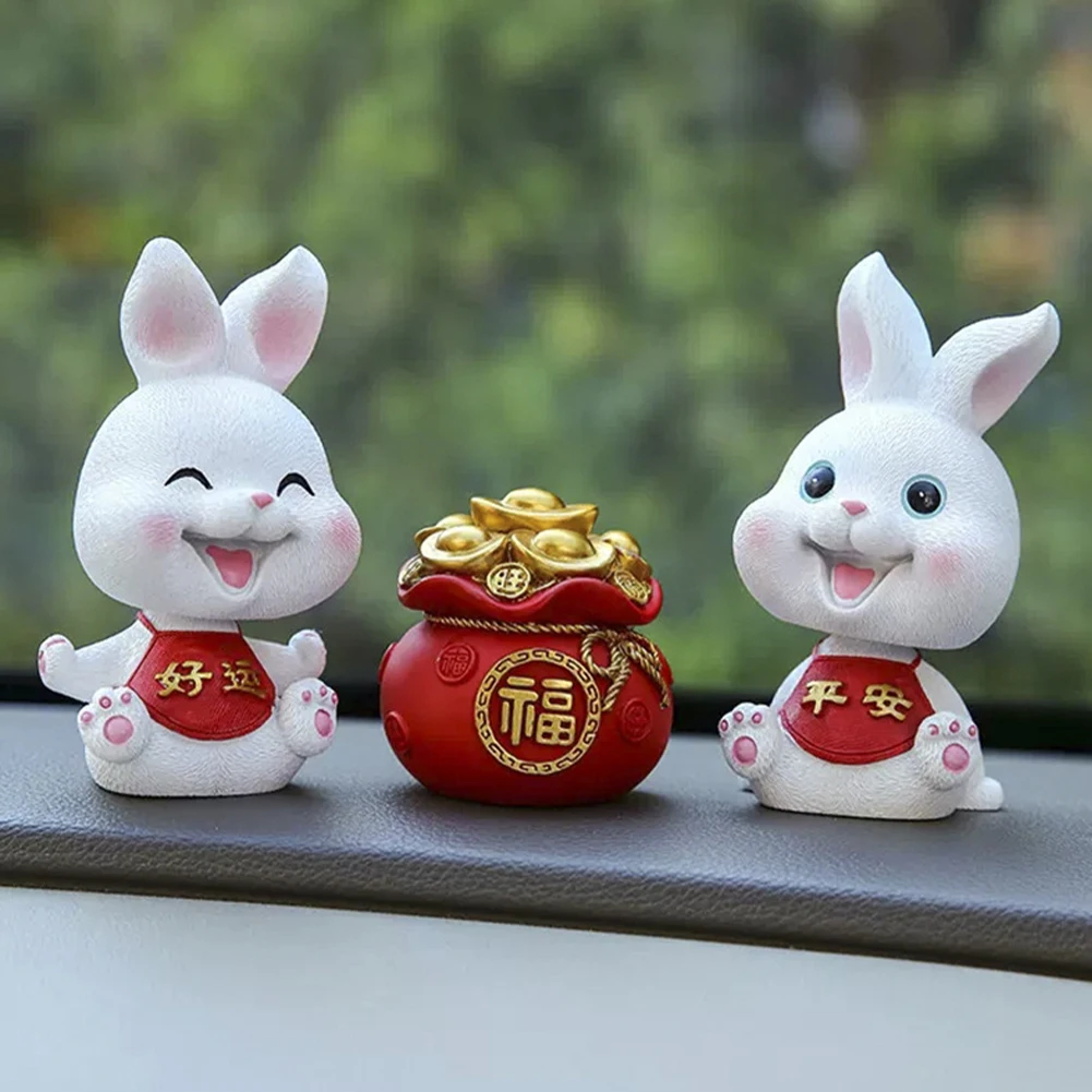 2023 Kawaii Chinese New Year Decoration Mini Rabbit Resin Zodiac Rabbit Bobblehead Christmas Gift Rabbit Shake Head Toy for Car
2023 Kawaii Chinese New Year Decoration Mini Rabbit Resin Zodiac Rabbit Bobblehead Christmas Gift Rabbit Shake Head Toy for Car