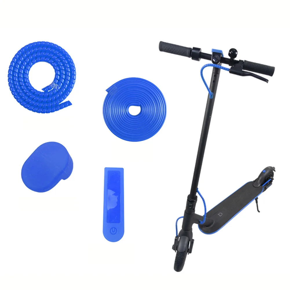 4pc Protection Set Anti-Collision Strip Spiral Tube For XiaoMi M365 Electric Scooter Dashboard Silicone Sleeve Rear Silicone
4pc Protection Set Anti-Collision Strip Spiral Tube For XiaoMi M365 Electric Scooter Dashboard Silicone Sleeve Rear Silicone
