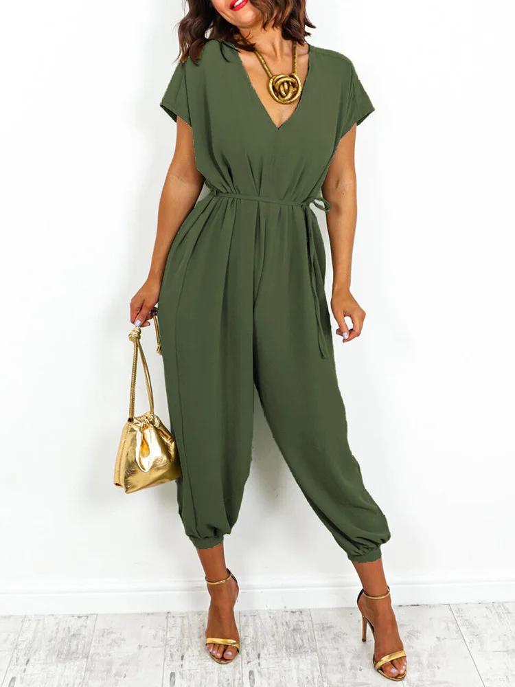 2023 Summer New One Pieces Jumpsuits V Neck Lace Up Harlan Pants Jumpsuits For Women Elegant Women's Sets Jumpsuit Streetwear
2023 Summer New One Pieces Jumpsuits V Neck Lace Up Harlan Pants Jumpsuits For Women Elegant Women's Sets Jumpsuit Streetwear