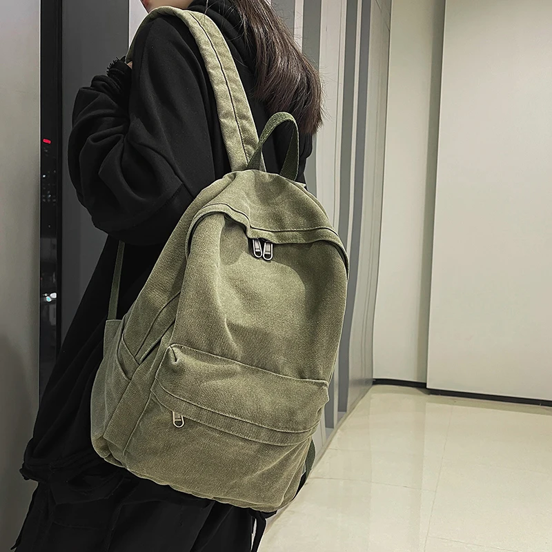 High-capacity Tooling Ins Canvas Women's Backpack for Girls Boys Cute High School Bags for Teens New Women Backpacks Mochila
High-capacity Tooling Ins Canvas Women's Backpack for Girls Boys Cute High School Bags for Teens New Women Backpacks Mochila