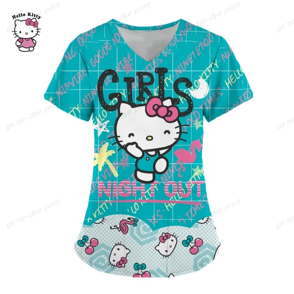 Hello Kitty Print Workwear Women Health Workers Uniform Beauty Salon Clothes Scrub Tops Shirt Medical Nurse Workers Uniform Y2K
Hello Kitty Print Workwear Women Health Workers Uniform Beauty Salon Clothes Scrub Tops Shirt Medical Nurse Workers Uniform Y2K