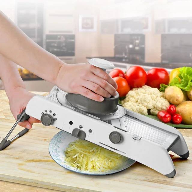 Измельчитель Mandoline для капусты, профессиональная овощерезка из нержавеющей стали, устройство для резки овощей, устройство для резки овощей
Измельчитель Mandoline для капусты, профессиональная овощерезка из нержавеющей стали, устройство для резки овощей, устройство для резки овощей