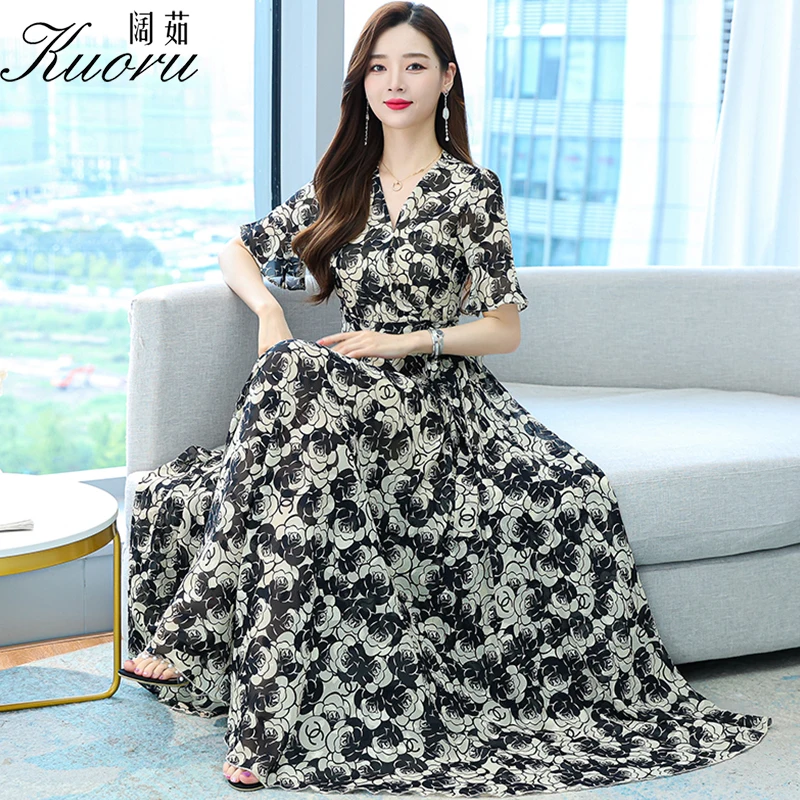 Summer Dress Women 2022 Chiffon Boho Floral Long Dresses For Elegant Tunics Black Vintage Clothes Maxi Party Vestidos De Fiesta
Summer Dress Women 2022 Chiffon Boho Floral Long Dresses For Elegant Tunics Black Vintage Clothes Maxi Party Vestidos De Fiesta