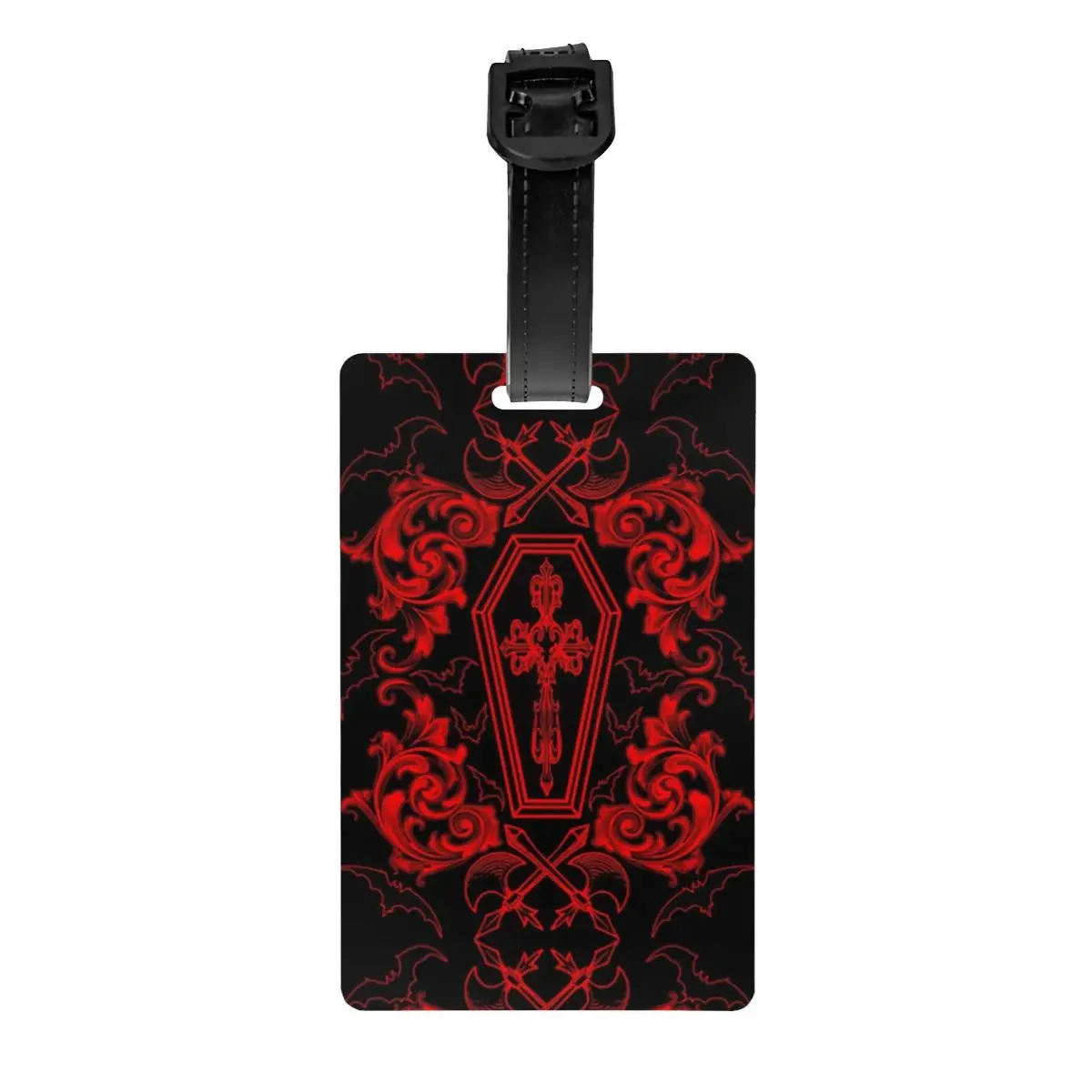 Custom Gothic Vampire Luggage Tag With Name Card Halloween Haunted Mansion Privacy Cover ID Label for Travel Bag Suitcase
Custom Gothic Vampire Luggage Tag With Name Card Halloween Haunted Mansion Privacy Cover ID Label for Travel Bag Suitcase