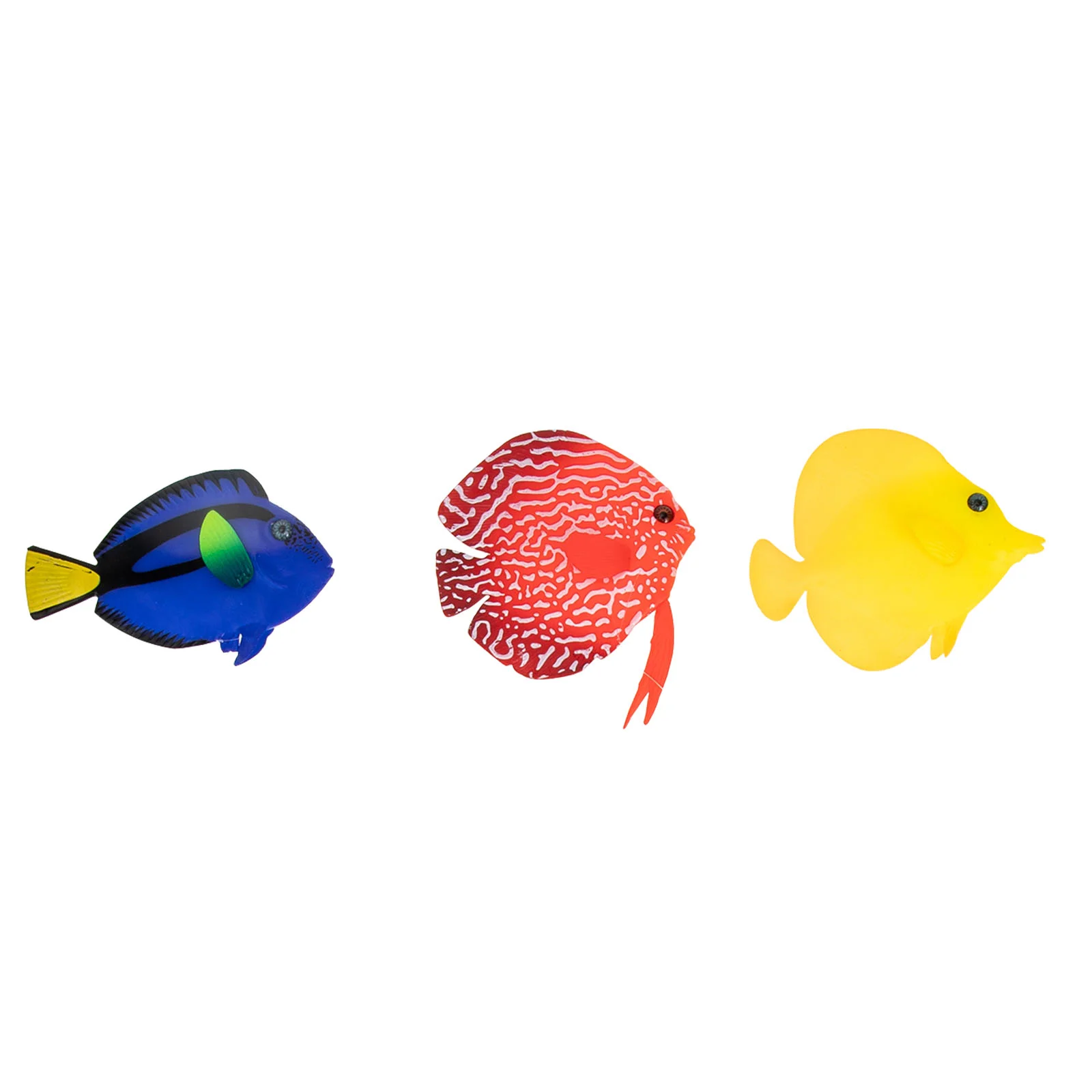 

3Pcs Luminous Silicone Fish Artificial Fishes Aquarium Fake Fishes Decors Fluorescent Fish Models for Aquarium Home