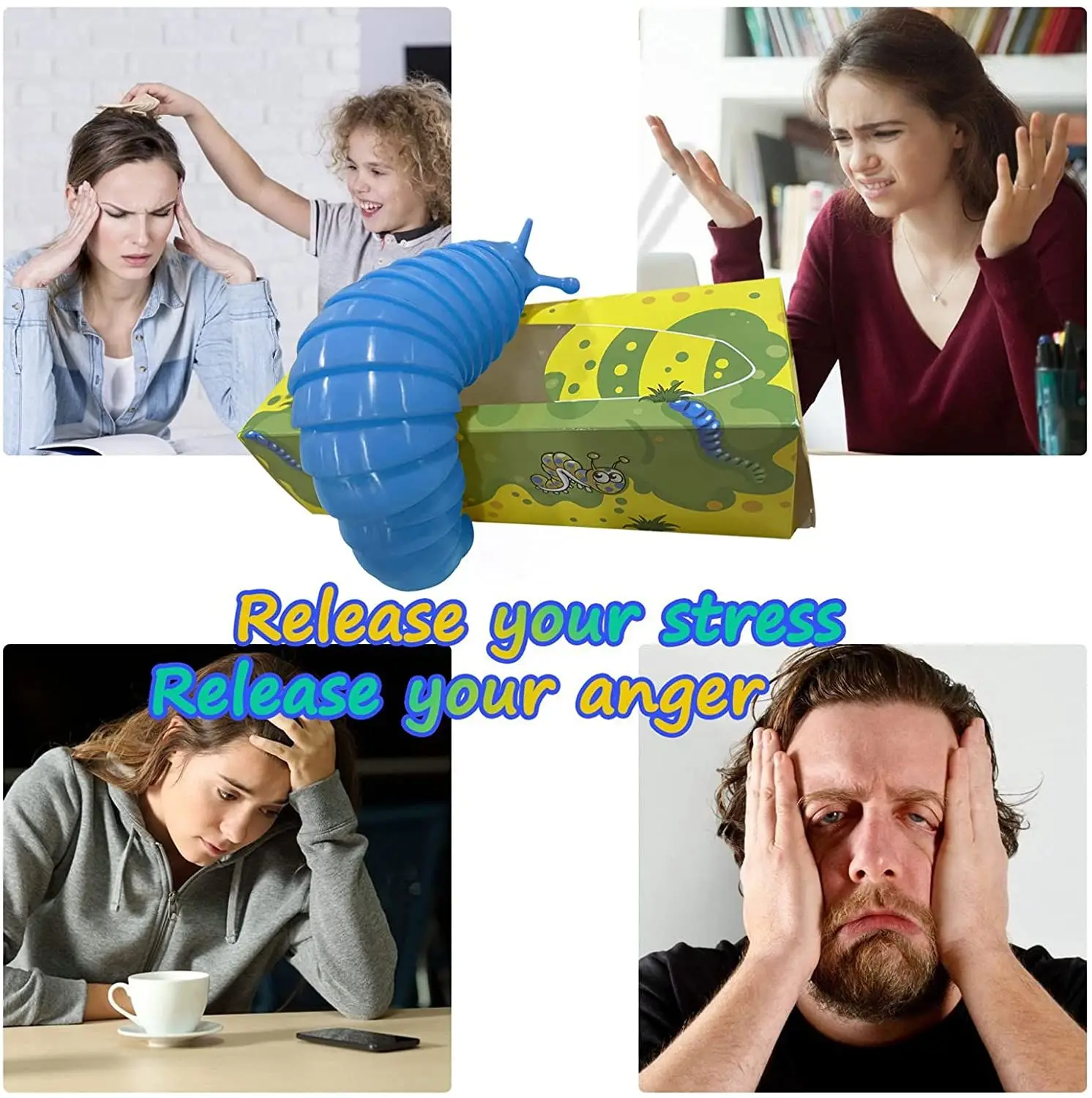 Stress Relief Flexible Toy Sensory Toys for Autistic 3D Printed Slug Fidget Toy Fidget Slug Articulated Sticky Stretch
Stress Relief Flexible Toy Sensory Toys for Autistic 3D Printed Slug Fidget Toy Fidget Slug Articulated Sticky Stretch