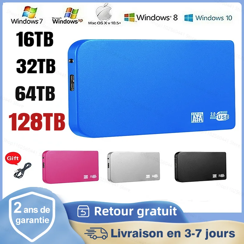 1TB Portable Ssd 500GB Big storage External Solid State Disk Type-C Compatible for Notebook/PC Desktop External Hard Drive
1TB Portable Ssd 500GB Big storage External Solid State Disk Type-C Compatible for Notebook/PC Desktop External Hard Drive