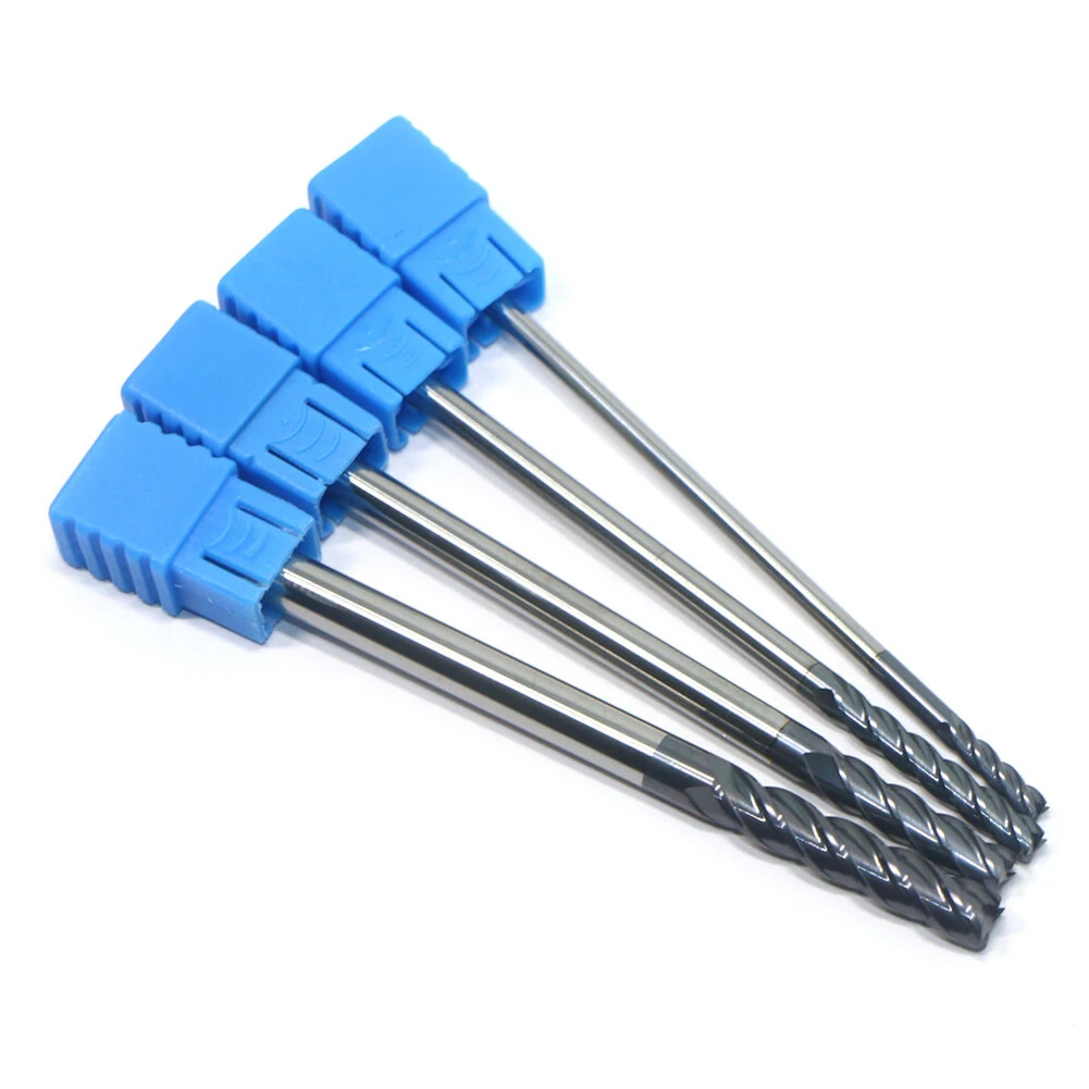 4pcs Extra Long Shank 100mm HRC50 4 Flute CAE4-4 4/6/8/10mm Tungsten Carbide Tungsten Steel Milling Cutter End Mill CNC Tool
4pcs Extra Long Shank 100mm HRC50 4 Flute CAE4-4 4/6/8/10mm Tungsten Carbide Tungsten Steel Milling Cutter End Mill CNC Tool