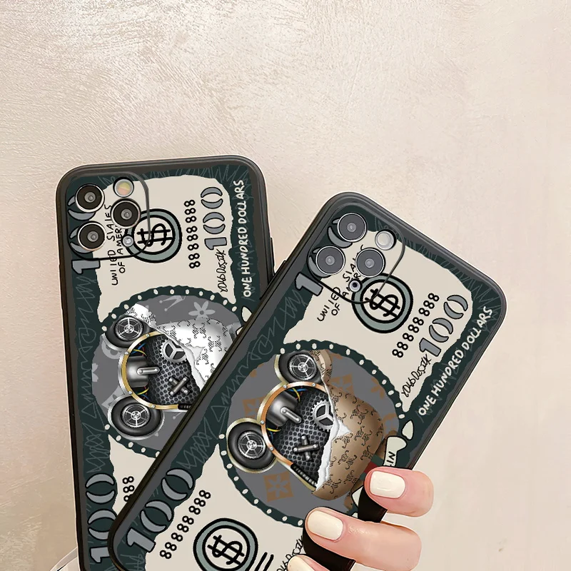 Mechanical Bear Dollar Case For iPhone 12 13 Pro Max Mini 11 Pro Max X XR XS MAX SE 2020 8 7 6 6S Plus 5 Silicone Phone Cover
Mechanical Bear Dollar Case For iPhone 12 13 Pro Max Mini 11 Pro Max X XR XS MAX SE 2020 8 7 6 6S Plus 5 Silicone Phone Cover