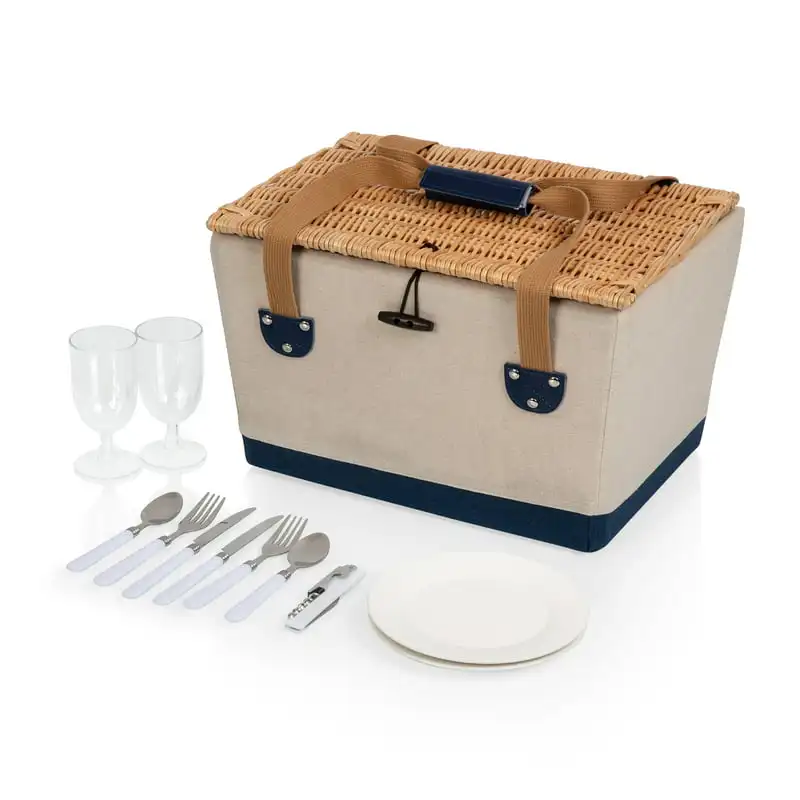 Insulated Waterproof Cooler Picnic Basket - Insulated Waterproof Cooler Bag with Cutlery and Plates - Durable Storage for Outdo
Insulated Waterproof Cooler Picnic Basket - Insulated Waterproof Cooler Bag with Cutlery and Plates - Durable Storage for Outdo