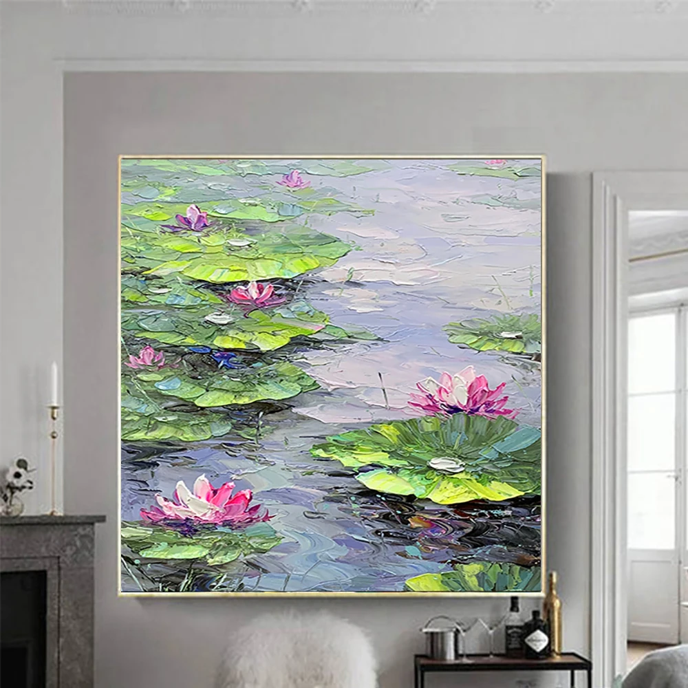 Картина маслом лотоса WUUART
Картина маслом лотоса WUUART