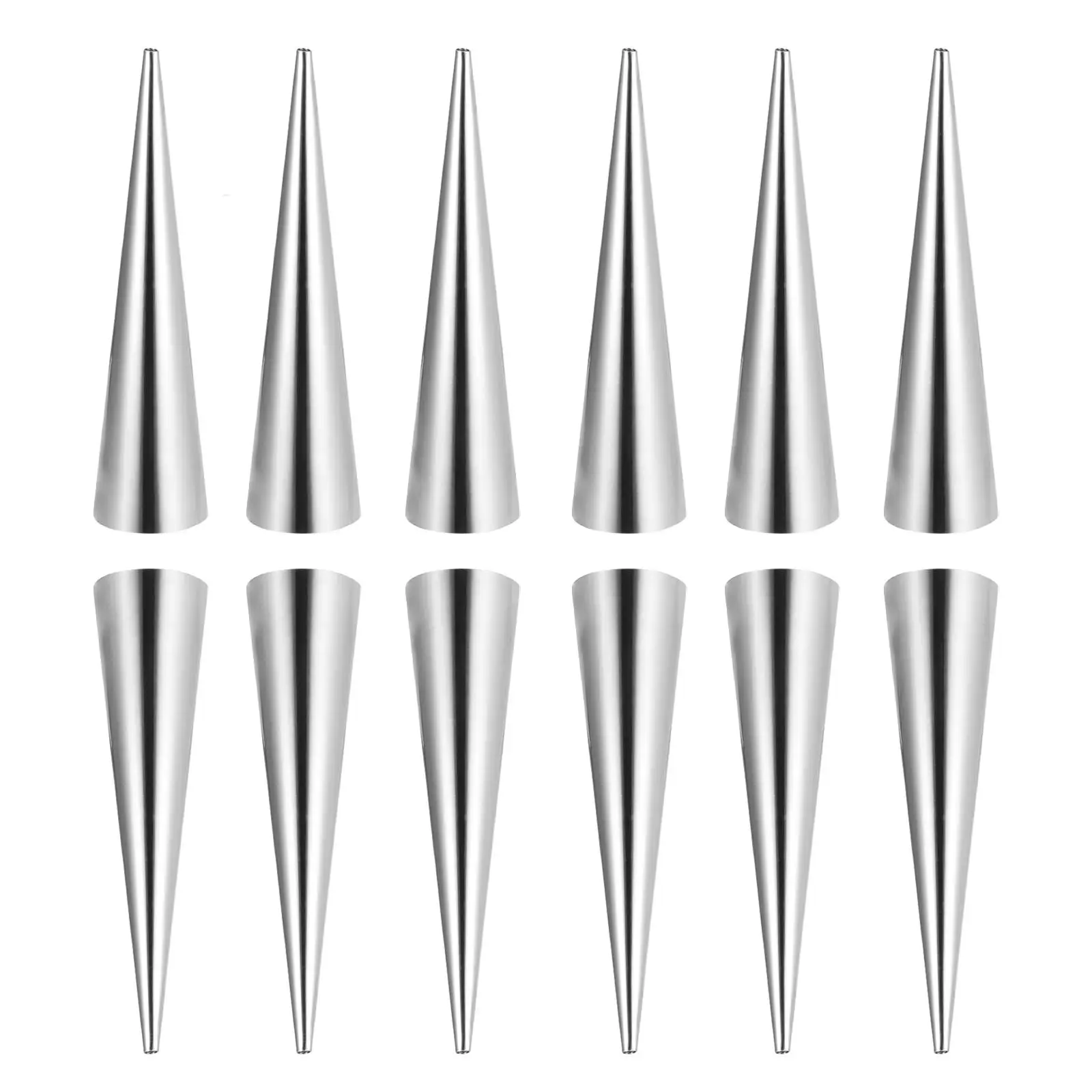 5/12pcs Conical Tube Cone Roll Moulds Spiral Croissants Molds Cream Horn Mould Pastry Mold Cookie Dessert Kitchen Baking Tool
5/12pcs Conical Tube Cone Roll Moulds Spiral Croissants Molds Cream Horn Mould Pastry Mold Cookie Dessert Kitchen Baking Tool