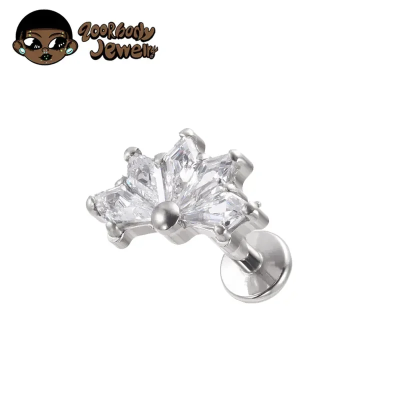Implant Grade ASTM F136 Titanium Helix Piercing 16G 18G Labret Conch Tragus Piercing Fan Cluster Zirconia Body Jewelry Wholesale
Implant Grade ASTM F136 Titanium Helix Piercing 16G 18G Labret Conch Tragus Piercing Fan Cluster Zirconia Body Jewelry Wholesale