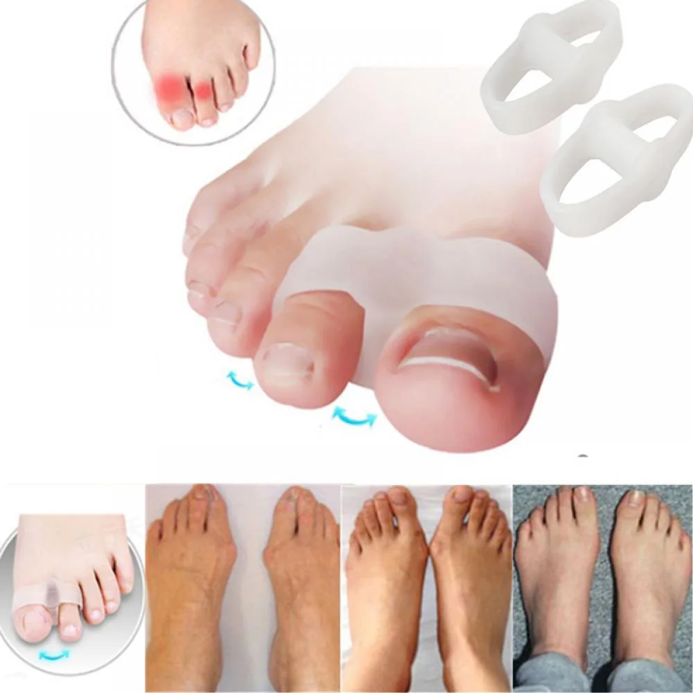1 Pair Silicone Toe Separator Gel Pads Straighteners Bunion Hallux Valgus Corrector Toe Pain Relief Protector Foot Care Tool
1 Pair Silicone Toe Separator Gel Pads Straighteners Bunion Hallux Valgus Corrector Toe Pain Relief Protector Foot Care Tool