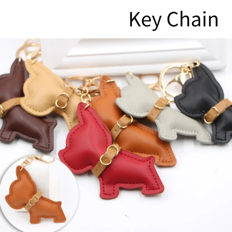 Fashion Punk Bulldog Keychain PU Leather Dog Keychains For Women Bag Charm Trinket Men Car Key Ring Key Chain Jewelry
Fashion Punk Bulldog Keychain PU Leather Dog Keychains For Women Bag Charm Trinket Men Car Key Ring Key Chain Jewelry