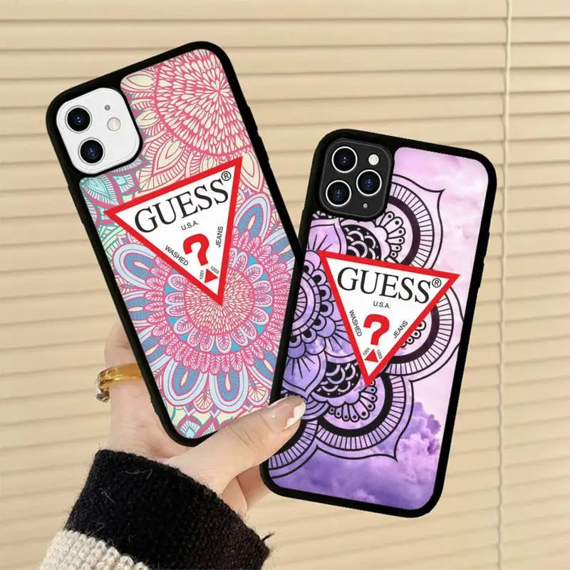 Fashion Brand Guess Mandala Flower Totem Phone Case Silicone PC+TPU Case for iPhone 14 11 12 13 Pro Max 8 7 6 Plus X SE XR
Fashion Brand Guess Mandala Flower Totem Phone Case Silicone PC+TPU Case for iPhone 14 11 12 13 Pro Max 8 7 6 Plus X SE XR