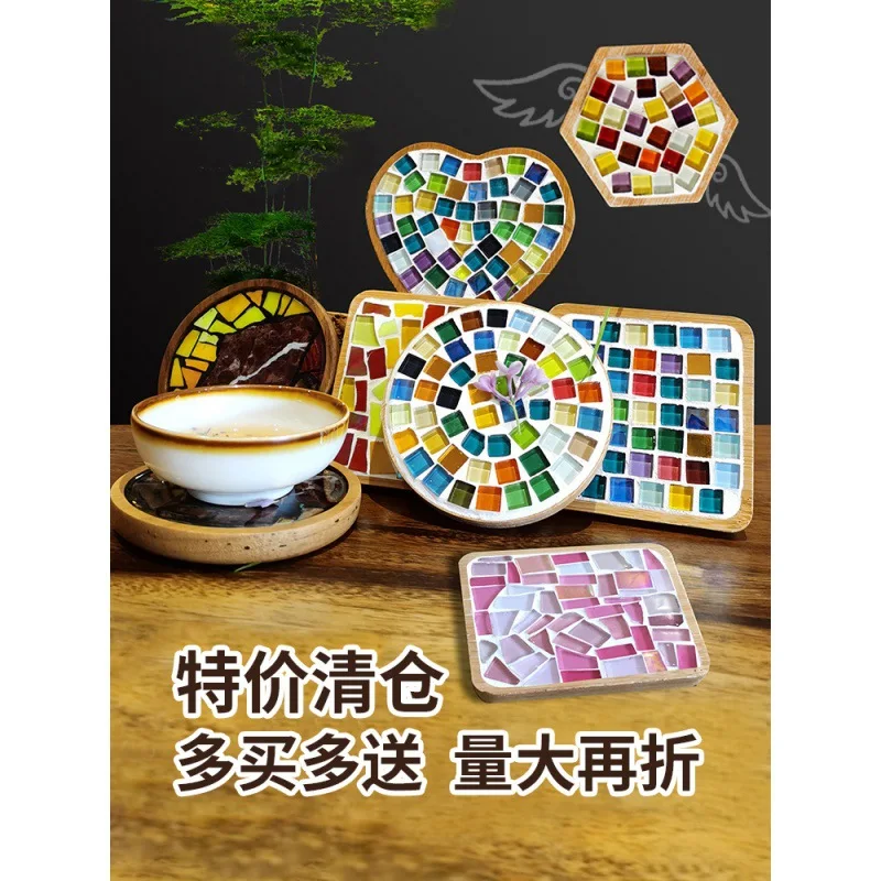 Children's Gift DIY Mosaic Material Bag Creative Bamboo Insulation Coaster Semi-finished Handmade Home Decoration Works of Art 
Children's Gift DIY Mosaic Material Bag Creative Bamboo Insulation Coaster Semi-finished Handmade Home Decoration Works of Art