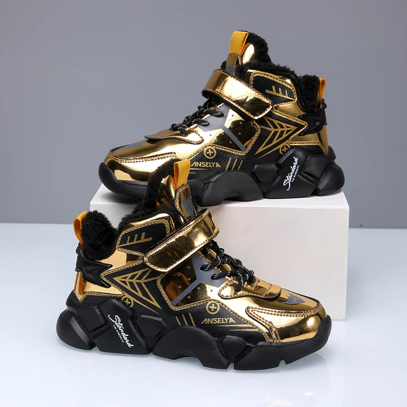 Winter Kids Sneakers Running Shoes Boys Non-slip Waterproof Casual Shoes Warm Plus Cotton Fashion Children Trekking Sport Shoes
Winter Kids Sneakers Running Shoes Boys Non-slip Waterproof Casual Shoes Warm Plus Cotton Fashion Children Trekking Sport Shoes