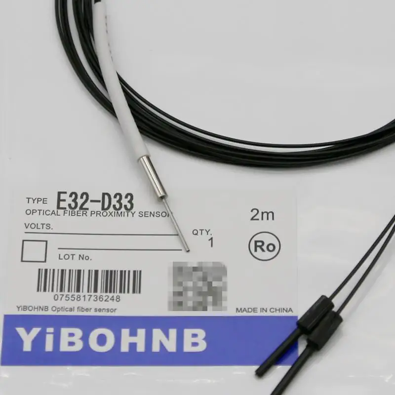BOJKE E32-D33 optical fiber 3mm ultra-fine 0.8 convex needle reflective amplifier sensor probe line