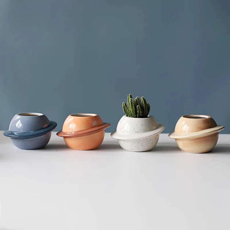 New Planet Ceramic Flower Pot Painted Handmade Cute Succulent Creative Gardening Window Ins Simple Cartoon Succulent Pot
New Planet Ceramic Flower Pot Painted Handmade Cute Succulent Creative Gardening Window Ins Simple Cartoon Succulent Pot