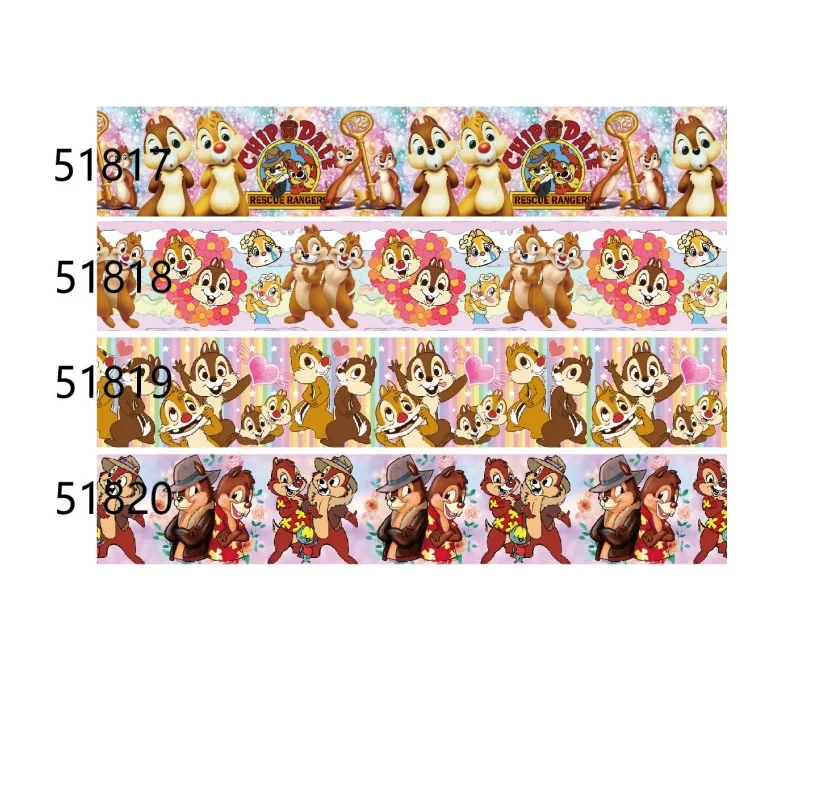 Disney Chip and Dale Grosgrain Ribbon 25mm Printed for DIY Hair Bows Craft Supplies Decoration Handmade Materials
Disney Chip and Dale Grosgrain Ribbon 25mm Printed for DIY Hair Bows Craft Supplies Decoration Handmade Materials