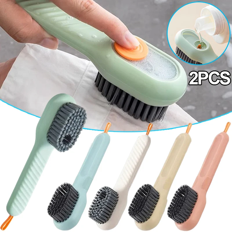 Household Cleaning Brush Soap Liquid Dispenser Shoes Brush Long Handle Soft Bristled Laundry Clothes Cleaning Board Brushes
Household Cleaning Brush Soap Liquid Dispenser Shoes Brush Long Handle Soft Bristled Laundry Clothes Cleaning Board Brushes