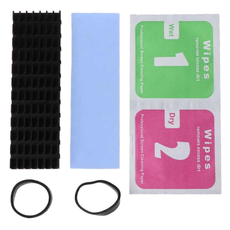 Heatsink Heat Dissipation Aluminum Radiator M.2 Cooling Heat Sink Heat Thermal Pads For M.2 2280 PCI-E NVME SSD
Heatsink Heat Dissipation Aluminum Radiator M.2 Cooling Heat Sink Heat Thermal Pads For M.2 2280 PCI-E NVME SSD