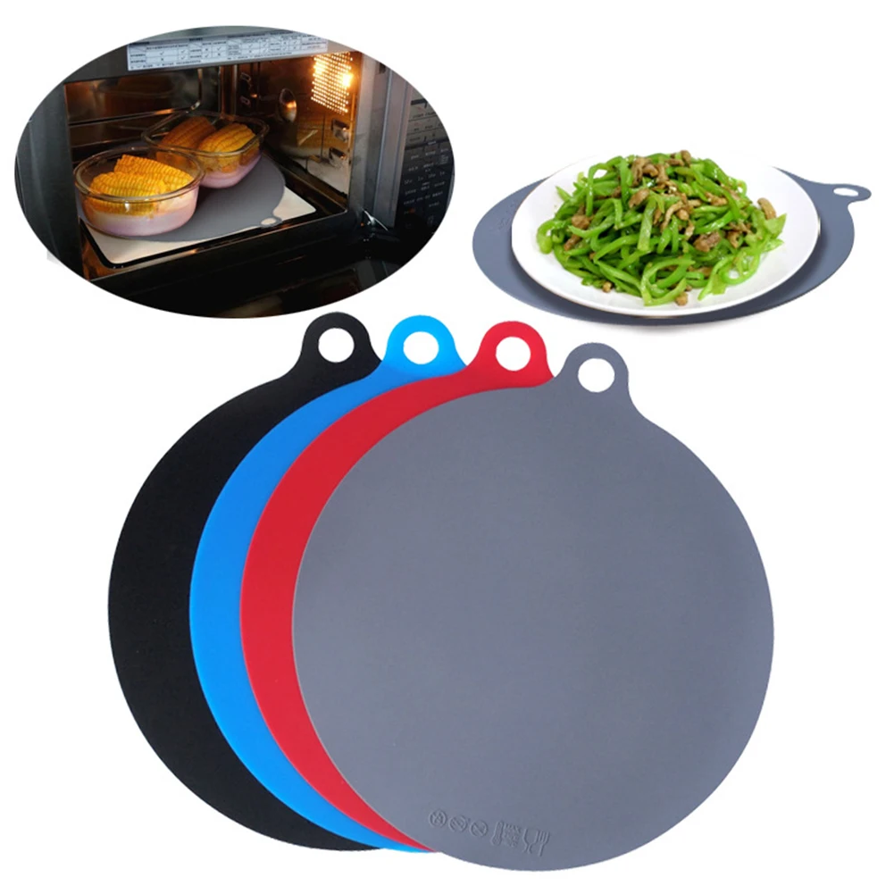 

Soft Non-Stick Round Microwave Mat Fryer Pad Resistant Silicone Baking Pad Induction Cooker Mat Table Mate Pastry Tray