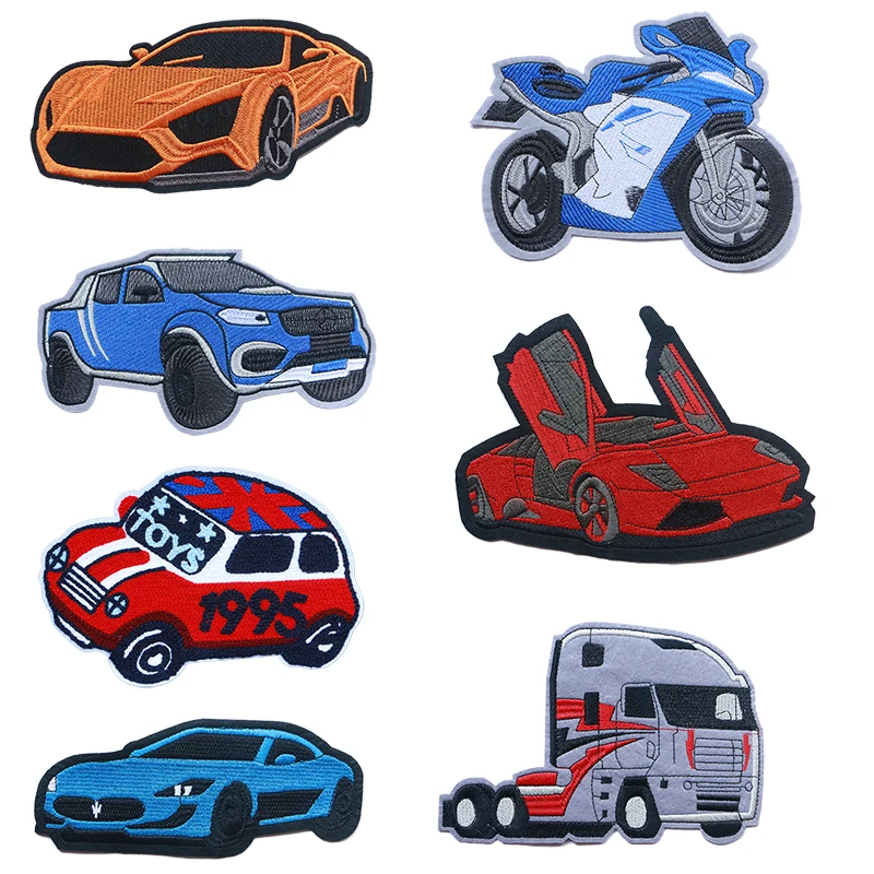 Cool Trend Embroidery Hot Glue Color Vehicle Sports Car Motorcycle Truck Micro Chapter Stripe DIY Clothing T-shirt Sweater
Cool Trend Embroidery Hot Glue Color Vehicle Sports Car Motorcycle Truck Micro Chapter Stripe DIY Clothing T-shirt Sweater