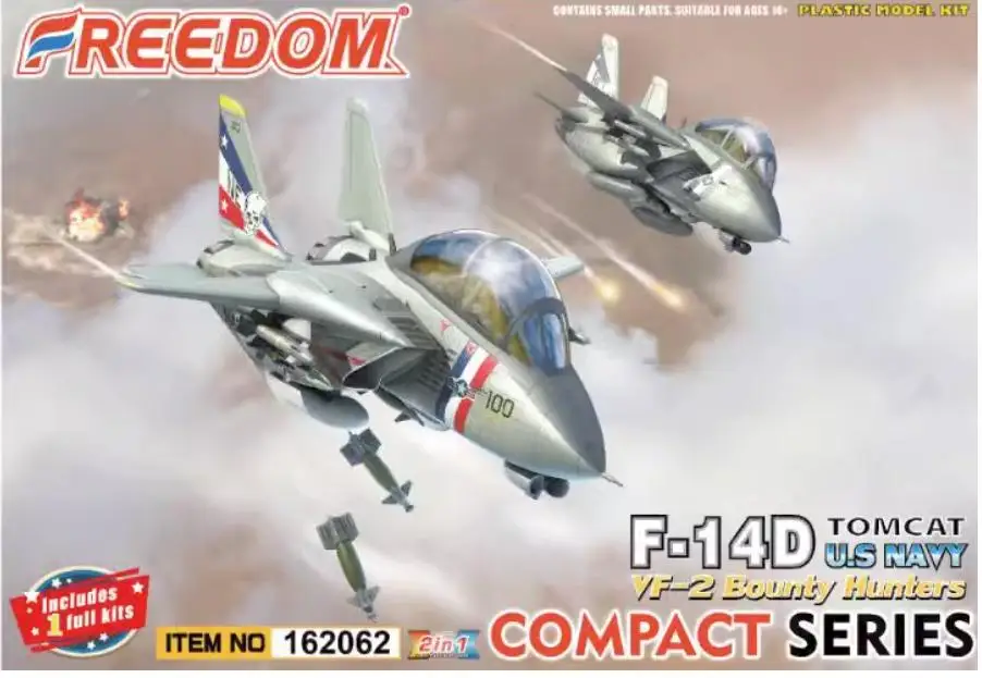 

FREEDOM 162062 Compact Series: F-14D Tomcat VF-2 Bounty Hunturs Model Kit