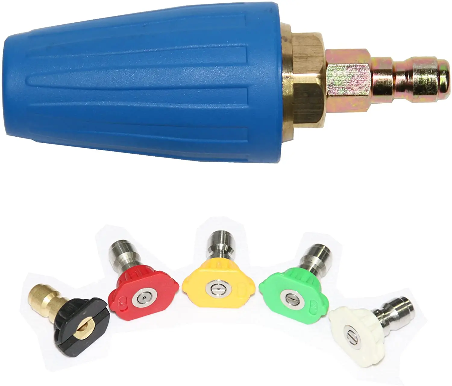 Turbo Nozzle for Pressure Washer 1/4" Quick Connect Rotating Turbo Nozzle with 5 Tips 4000 PSI 4GMP Orifice 4.0 turbo
Turbo Nozzle for Pressure Washer 1/4" Quick Connect Rotating Turbo Nozzle with 5 Tips 4000 PSI 4GMP Orifice 4.0 turbo