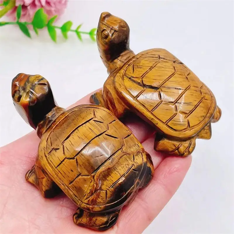Natural Tiger Eye Stone Tortoise Carving Healing Fengshui Crystal Animals Figurines Reiki Home Decoration 1pcs
Natural Tiger Eye Stone Tortoise Carving Healing Fengshui Crystal Animals Figurines Reiki Home Decoration 1pcs