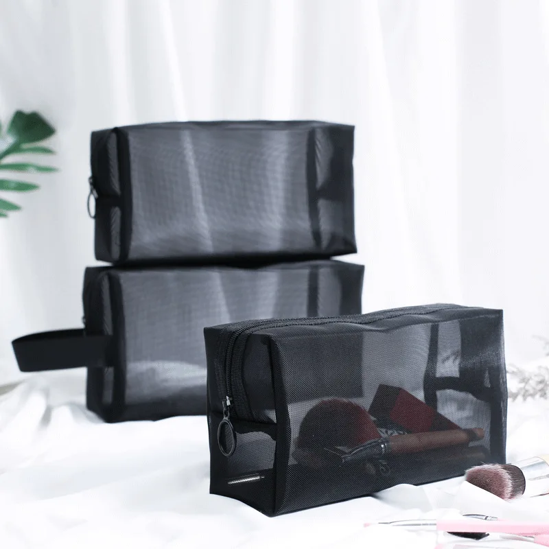 1PCS Women Men Necessary Cosmetic Bag Transparent Travel Organizer Fashion Small Large Black Mesh Toiletry Bags Makeup Pouch
1PCS Women Men Necessary Cosmetic Bag Transparent Travel Organizer Fashion Small Large Black Mesh Toiletry Bags Makeup Pouch