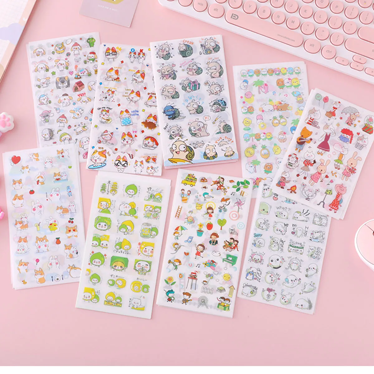 6 Pcs Lemon Cute Rabbit Pink Series Cat Memes Dog Stickers Creative Aesthetic DIY Handbook Decorative Stationery Labels
6 Pcs Lemon Cute Rabbit Pink Series Cat Memes Dog Stickers Creative Aesthetic DIY Handbook Decorative Stationery Labels