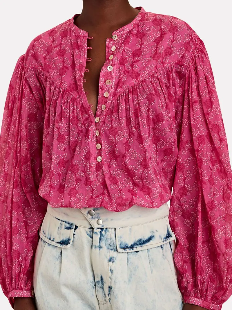 Shirt Women's Red 2023 Autumn New Vintage Round Neck Single breasted Lantern Sleeve Loose Long Sleeve Top
Shirt Women's Red 2023 Autumn New Vintage Round Neck Single breasted Lantern Sleeve Loose Long Sleeve Top