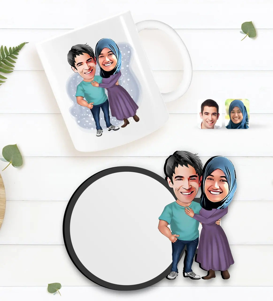 Персонализированная карикатура на День святого Валентина, белая кружка и деревянная подставка в подарок
Персонализированная карикатура на День святого Валентина, белая кружка и деревянная подставка в подарок