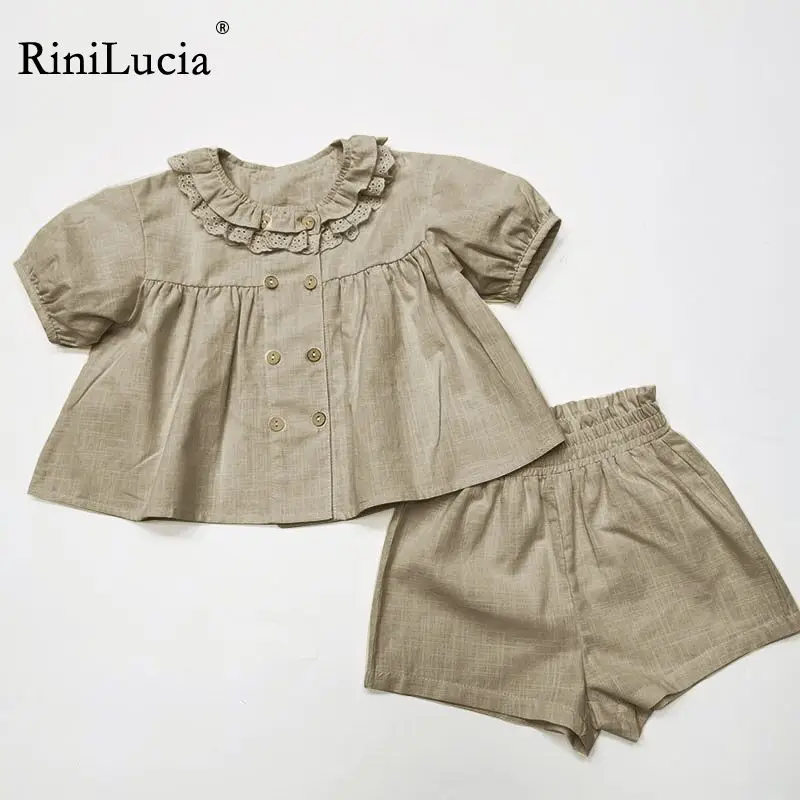 RiniLucia Kids Clothes Set for Girls Baby Summer Clothing Set Solid Short Sleeve Lace Shirt Short 2pcs Suit Toddler Baby Clothes
RiniLucia Kids Clothes Set for Girls Baby Summer Clothing Set Solid Short Sleeve Lace Shirt Short 2pcs Suit Toddler Baby Clothes