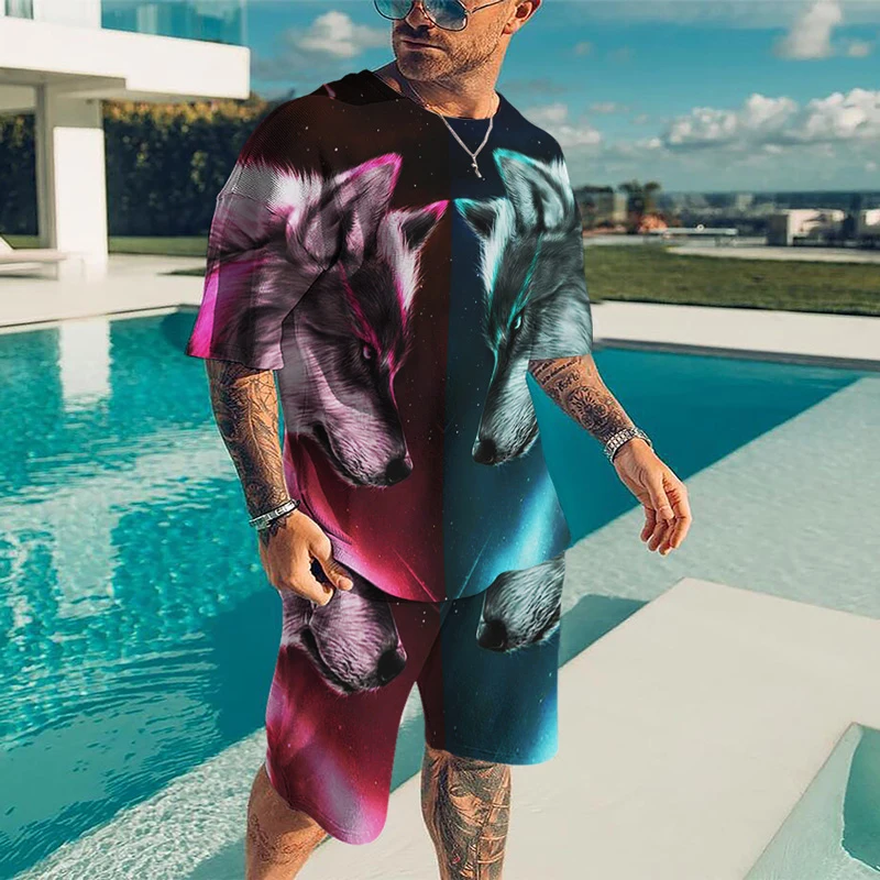 2 Pieces Men Clothing Animal New Summer Casual T-Shirt Pants 3D Printed Men's Sets T-shirts Suit Jogging Oversize Tops Short Set
2 Pieces Men Clothing Animal New Summer Casual T-Shirt Pants 3D Printed Men's Sets T-shirts Suit Jogging Oversize Tops Short Set