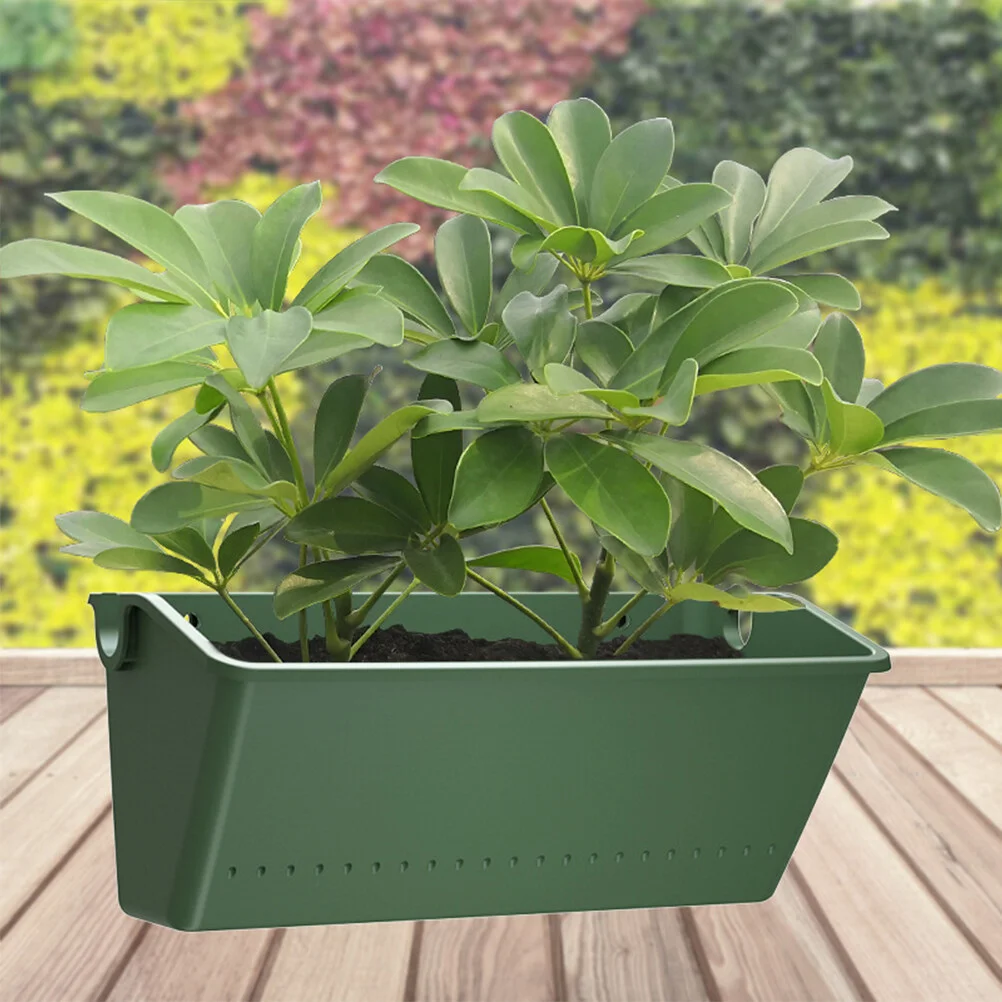 2PCS Vertical Wall- mounted Planter Pot Railing Hanging Flowerpot Window Box With Drainage Hole for Garden Patio ( Green )
2PCS Vertical Wall- mounted Planter Pot Railing Hanging Flowerpot Window Box With Drainage Hole for Garden Patio ( Green )