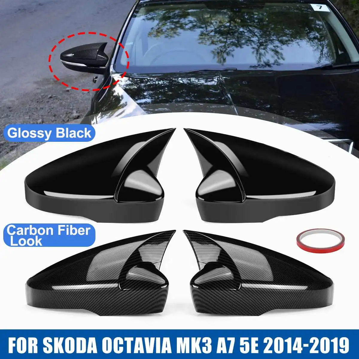 Rear View Mirror Side Wing Cap Cover Direct Add-On Left Right For Skoda For Octavia Mk3 A7 5E 2014-2019 Rearview Mirror Covers
Rear View Mirror Side Wing Cap Cover Direct Add-On Left Right For Skoda For Octavia Mk3 A7 5E 2014-2019 Rearview Mirror Covers