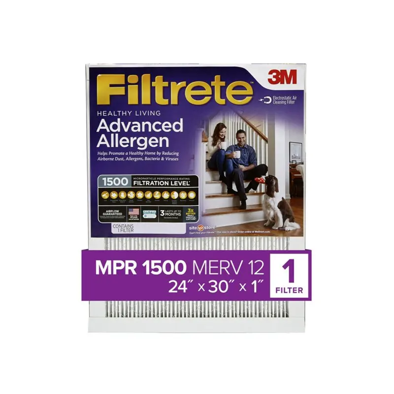 Healthy Living Advanced Allergen Reduction HVAC Furnace Air Filter, 1500 MPR, 1 Filter
Healthy Living Advanced Allergen Reduction HVAC Furnace Air Filter, 1500 MPR, 1 Filter