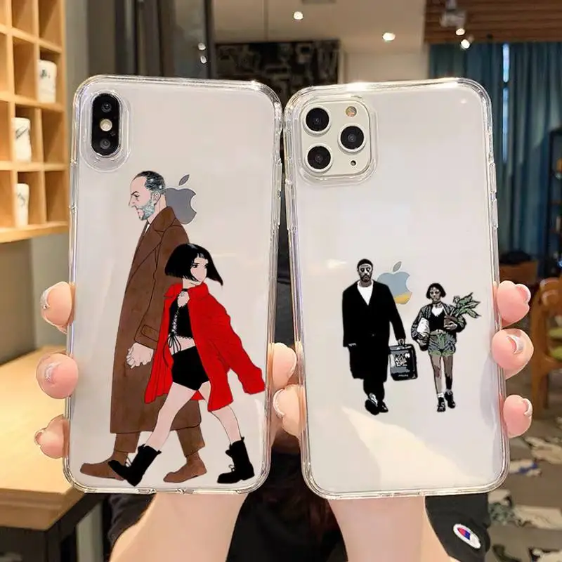 Leon the professional Movie Phone Case For iPhone 11 12 Mini 13 14 Pro XS Max X 8 7 6s Plus 5 SE XR Transparent Shell 
Leon the professional Movie Phone Case For iPhone 11 12 Mini 13 14 Pro XS Max X 8 7 6s Plus 5 SE XR Transparent Shell