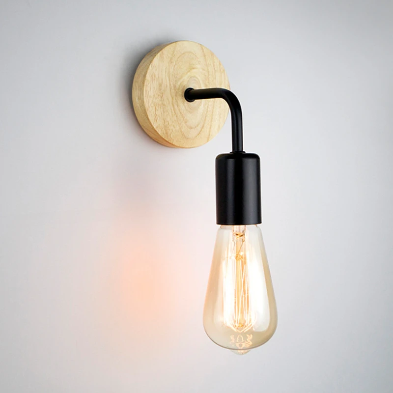 Vintage Wall Lamp Wood Wall Lamp E27 Indoor Loft Outdoor corridor Wall Lights Industrial Sconce Bedside Lamp For Home Decor
Vintage Wall Lamp Wood Wall Lamp E27 Indoor Loft Outdoor corridor Wall Lights Industrial Sconce Bedside Lamp For Home Decor