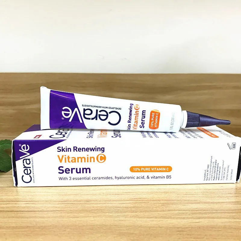 CeraVe 30ml Skin Renewing Serum Moisturizing Vitamin C Essence Hyaluronic Acid Whitening Brighten Tone Repair Skin Barrier
CeraVe 30ml Skin Renewing Serum Moisturizing Vitamin C Essence Hyaluronic Acid Whitening Brighten Tone Repair Skin Barrier