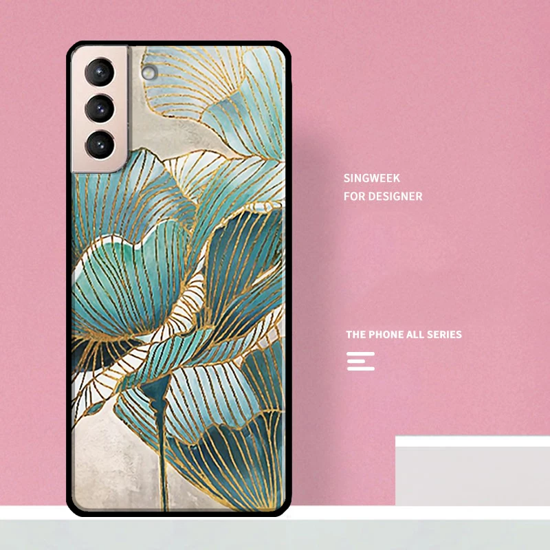 Роскошный чехол Ginkgo Leaf для Samsung Galaxy S20 FE S8 S9 S10 Plus Note 10 20 Ultra S21 телефона | Мобильные