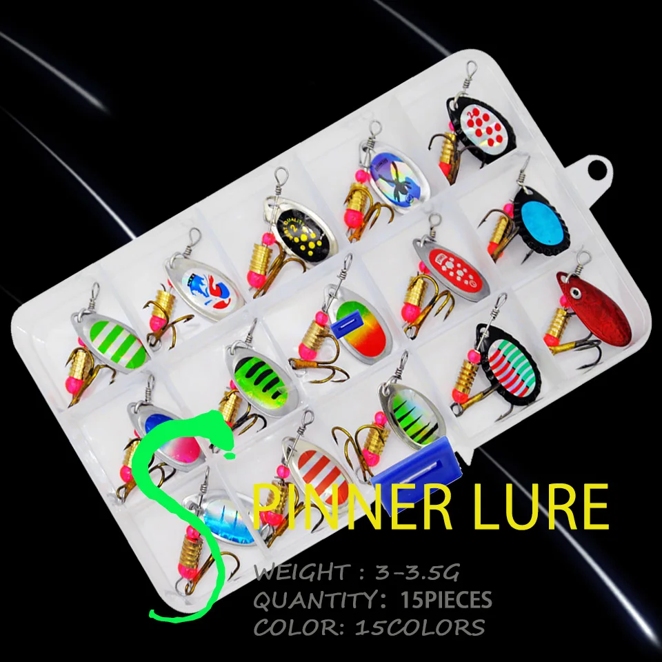 WALK FISH 15 шт., блесна, кренкбейты, металлическая ложка, Спиннер, рыболовная приманка, воблеры для ловли щуки, искусственные приманки 
WALK FISH 15 шт., блесна, кренкбейты, металлическая ложка, Спиннер, рыболовная приманка, воблеры для ловли щуки, искусственные приманки